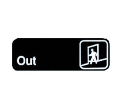 Tablecraft 394510 3 x 9-in Sign, Out, Adhesive Back
