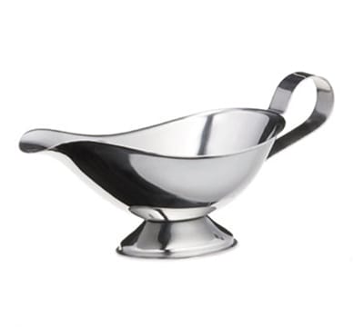 Tablecraft 7810 10-oz Stainless Steel Gravy Boat, Standard Weight