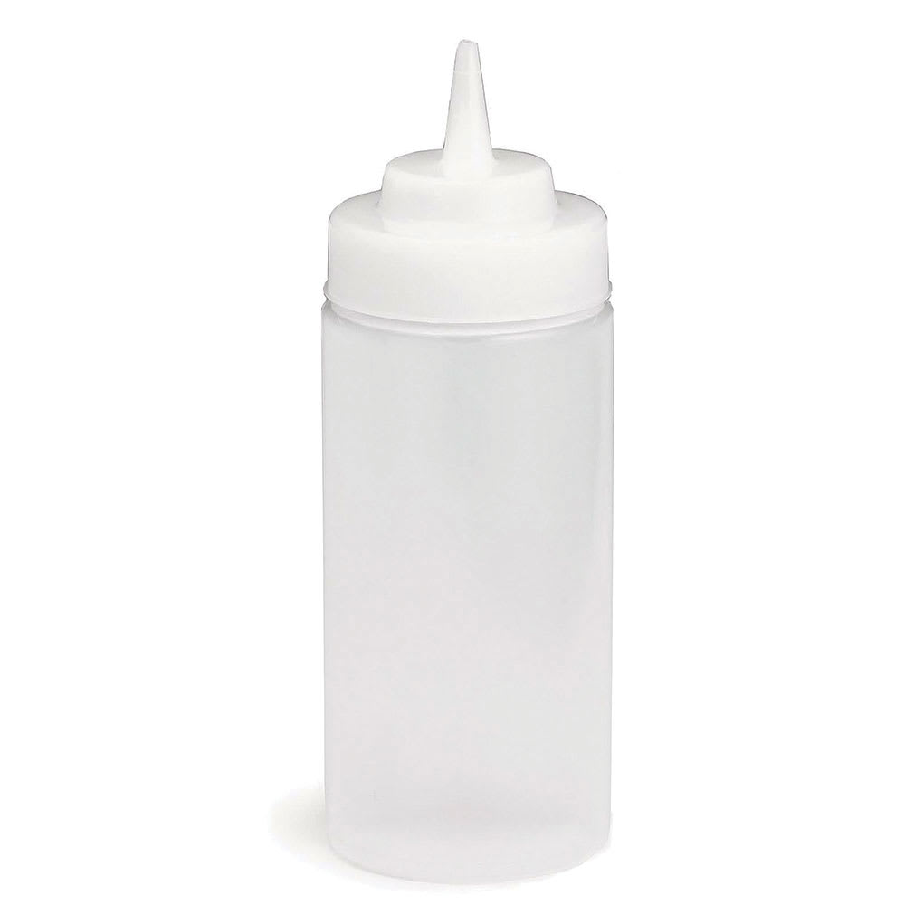Tablecraft C10853C Cash And Carry Wide Mouth Squeeze Dispenser, 8-oz., Natural