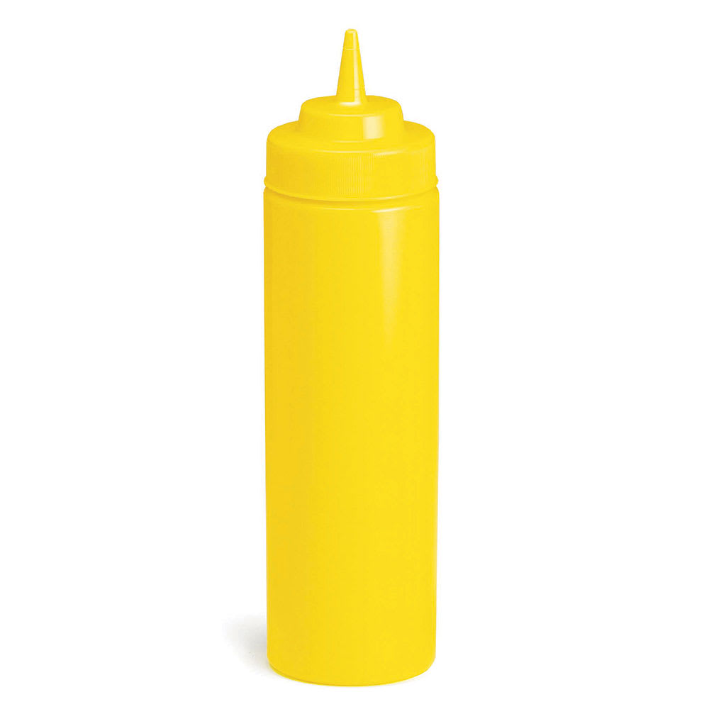 Tablecraft C11253M Cash And Carry Wide Mouth Squeeze Dispenser, 12-oz, Yellow