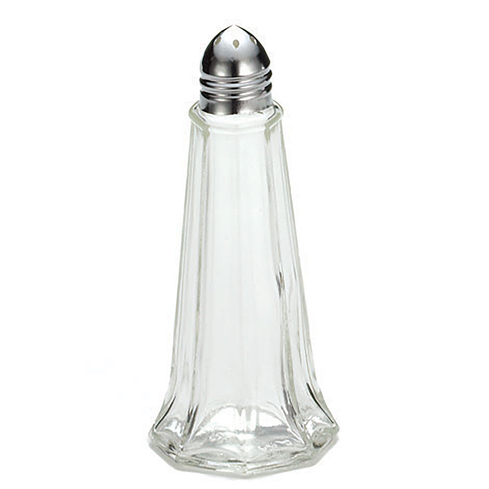 Tablecraft C83-12 Salt / Pepper Shaker, 1 oz, Eiffel Tower Glass, Chrome Top