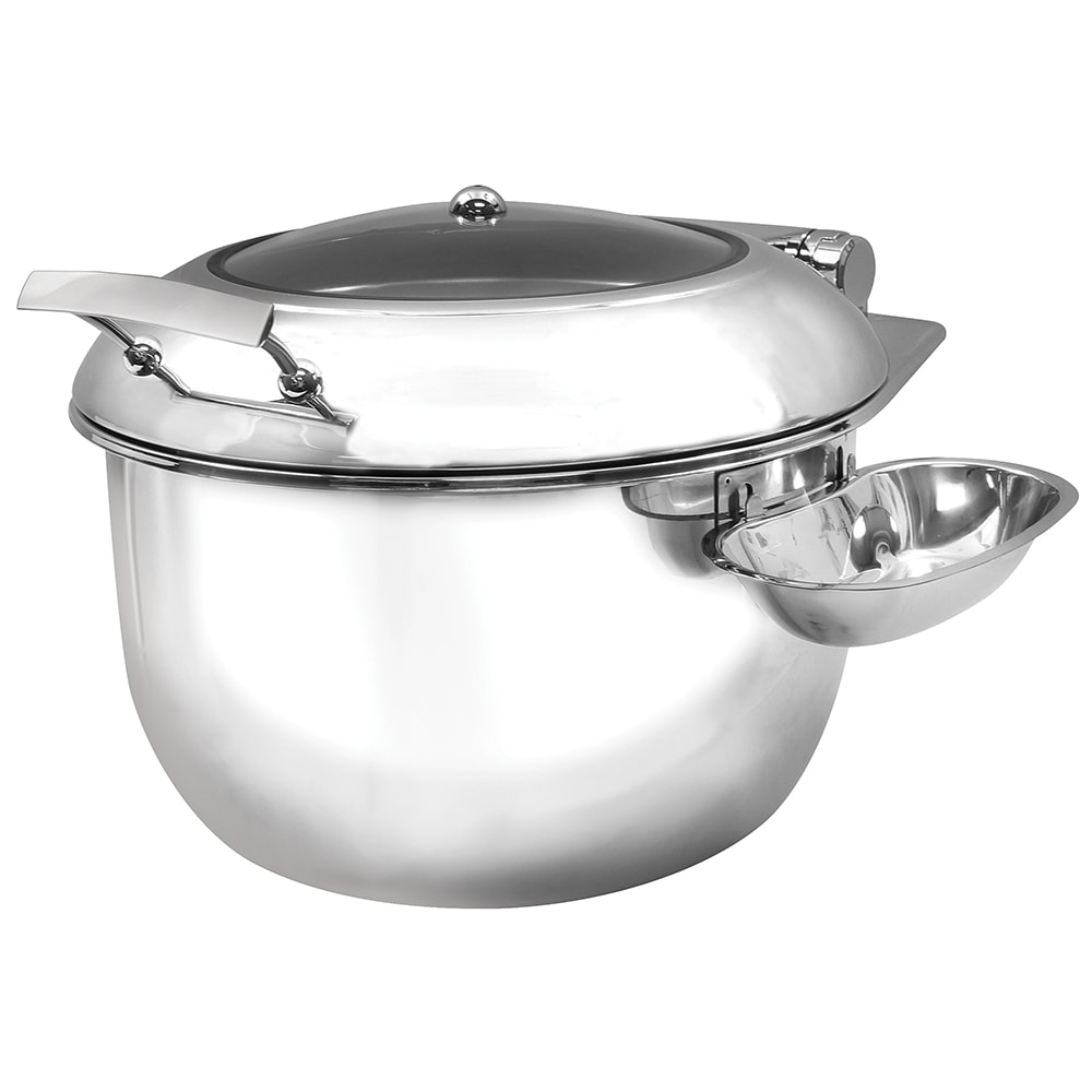 Tablecraft CW40182 11 qt Induction Soup Chafing Dish w/ Hinged Lid