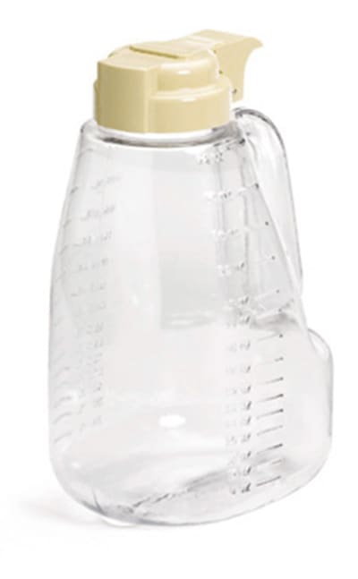 Tablecraft L64A 64-oz Polycarbonate Option Dispenser w/ Assorted ABS Top