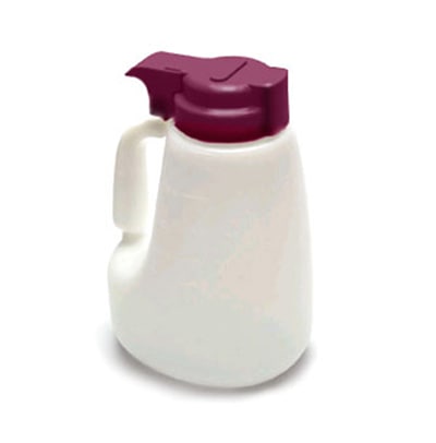 Tablecraft MW48M 48-oz Polyethylene Option Dispenser w/ Maroon ABS Top