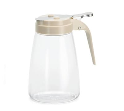 Tablecraft P10A 10-oz Polycarbonate Dispenser w/ Almond ABS Top