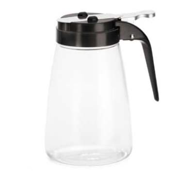 Tablecraft P10BK 10-oz Polycarbonate Dispenser w/ ABS Top, Black