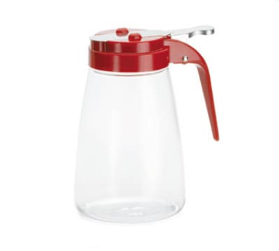 Tablecraft P10RE Dispenser, 10-oz Polycarbonate, Red ABS top