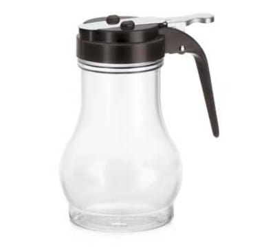 Tablecraft P410BK 10-oz Teardrop Dispenser w/ ABS Top, Poly, Black