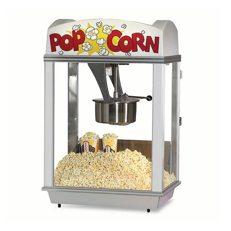 Gold Medal 2005ST 120240 Deluxe Whiz Bang Popcorn Machine w/ 12-oz Kettle & Stainless Dome, 120/240V