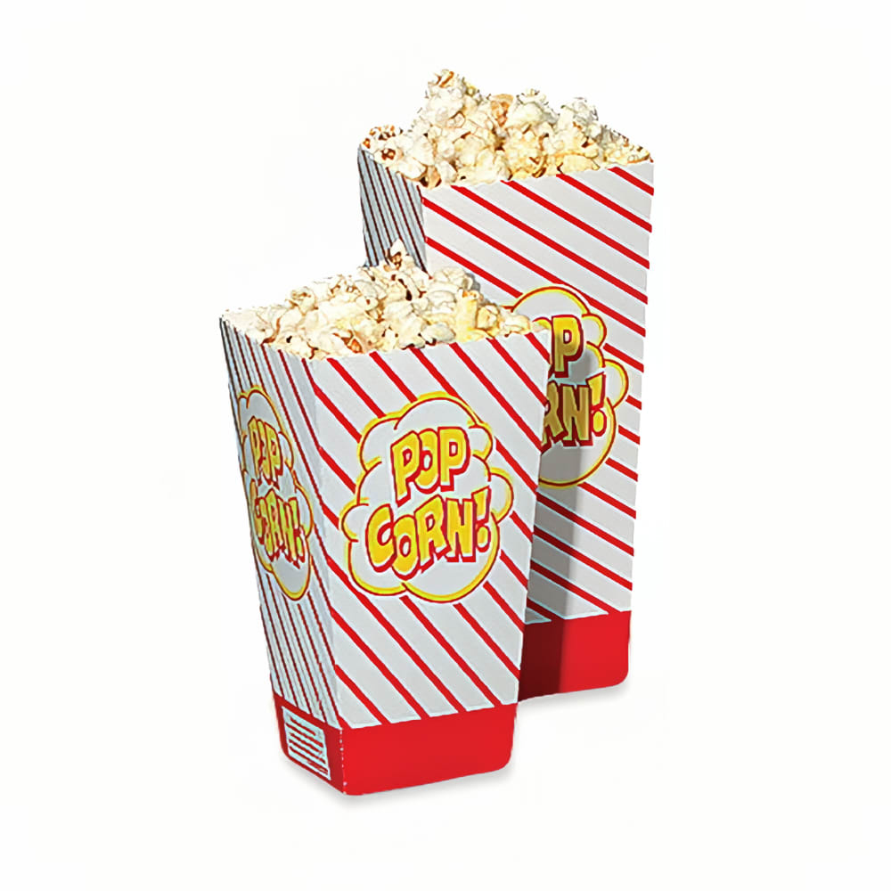 Gold Medal 2060 1 1/4 oz Medium Scoop Disposable Popcorn Boxes, 500/Case
