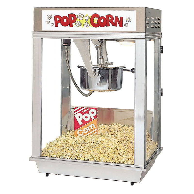 Gold Medal 2102E 120240 Deluxe Citation Popcorn Machine w/ 16oz Kettle