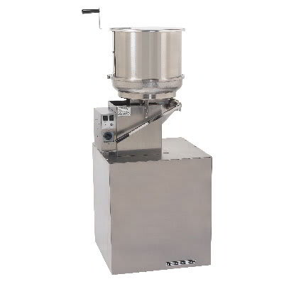 Gold Medal 2174EL 120208 Corn Treat Jr. Cooker Mixer w/ Left Hand Dump & Pedestal, 120/208V