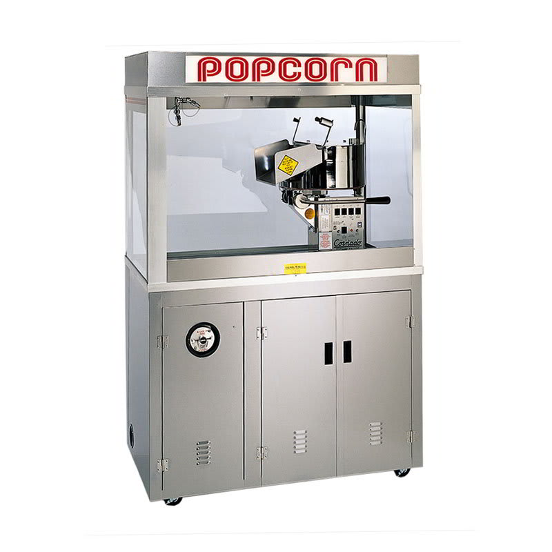 Gold Medal 2178ED 120240 Cornado Popcorn Bar w/ 36-oz Kettle & 60" Enclosed Cabinet, 120/240V