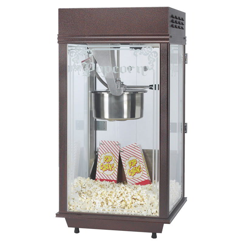 Gold Medal 2212 120240 Mega Pop Popcorn Machine w/ 250-oz/hr Capacity & Copper Vein Finish, 120/240V