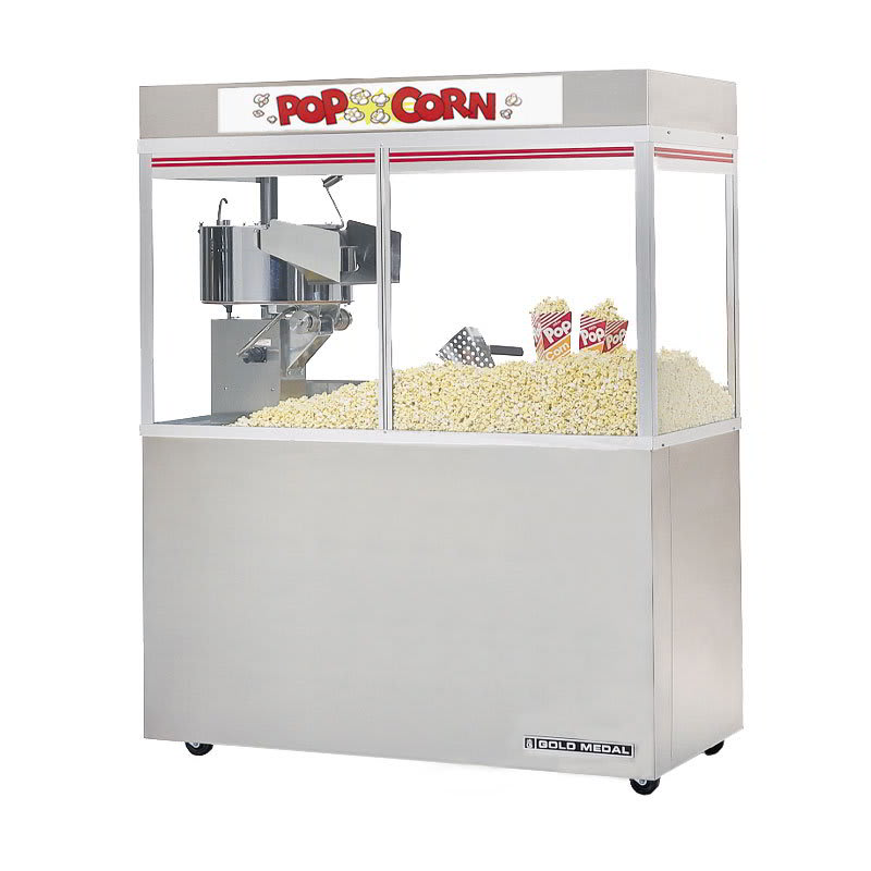 Gold Medal 2228ED 120240 Cornado Popcorn Bar w/ 48-oz Kettle & 48" Enclosed Cabinet, 120/240V