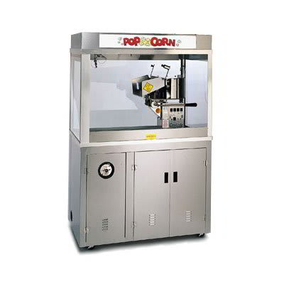 Gold Medal 2229ED 120240 Cornado Popcorn Bar w/ 48-oz Kettle & 60" Enclosed Cabinet, 120/240V
