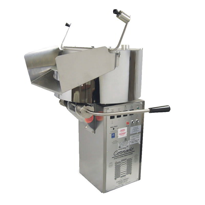 Gold Medal 2258EC 120240 Compact Cornado Popping Unit w/ 10-gal/3-min Capacity & Right Hand Dump, 120/240V