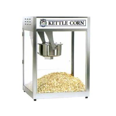 Gold Medal 2553BC 120208 Popcorn Machine, 16-oz EZ Kleen Kettle, Stainless Cabinet, 120/208V