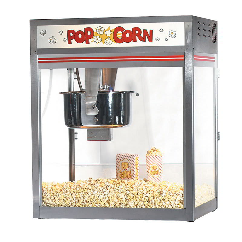 Gold Medal 2556 120240 32-oz Discovery Popcorn Popper w/ Non-Reversible Dome, Front Counter, 120/240V