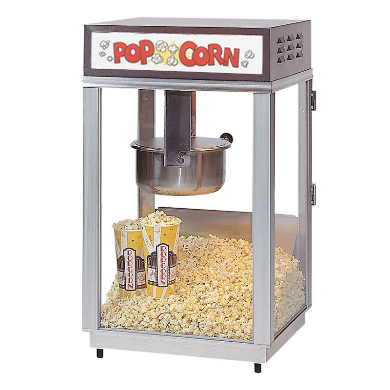 Gold Medal 2661 120208 Ultimate-60 Special Popcorn Machine w/ 6-oz Popper & Stainless Dome, 120/208V