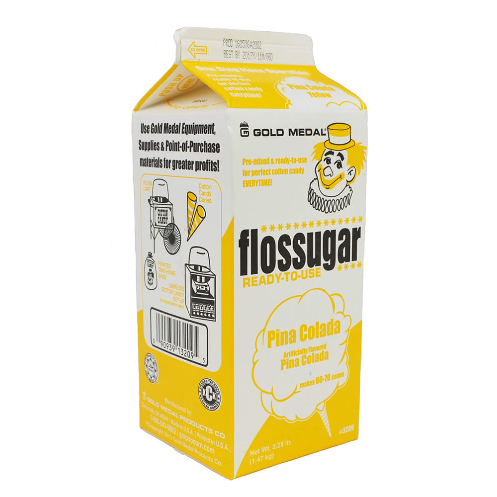 Gold Medal 3209CT Pina Colada Flossugar, 1/2-Cartons