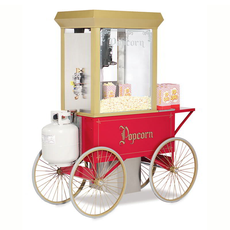 Gold Medal 5908GGT 120240 G-Whiz Popcorn Machine w/ 12-oz Kettle & LP Gas Fired, 120/240V