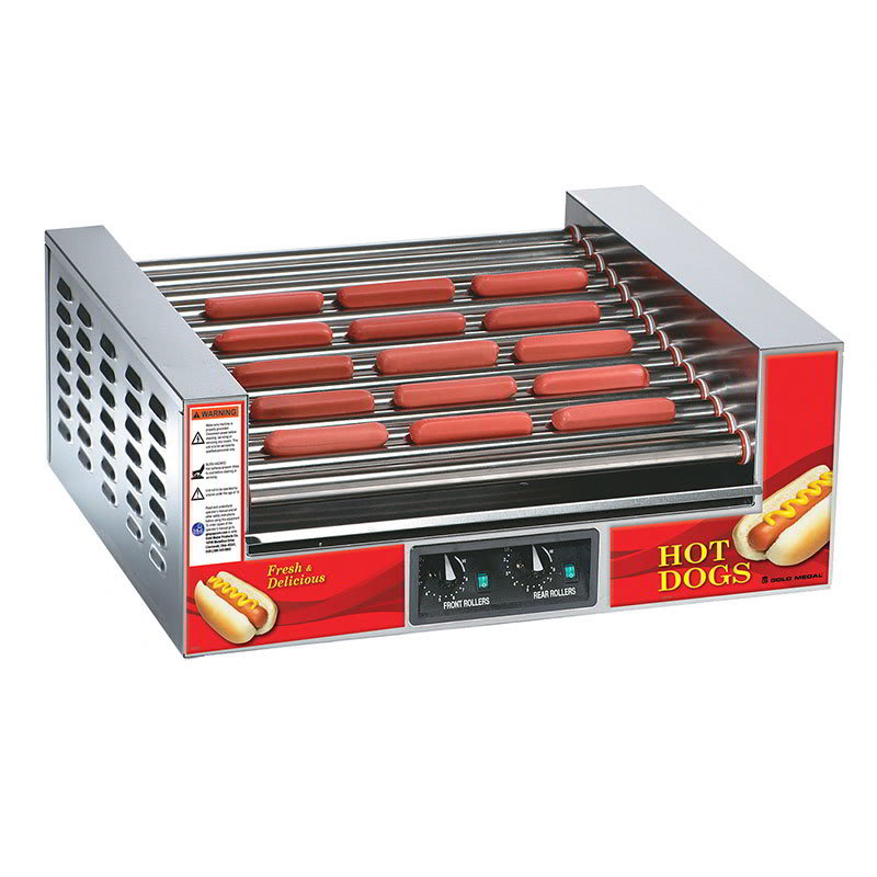 Gold Medal 8223 58 Hot Dog Roller Grill - Slanted Top, 120v