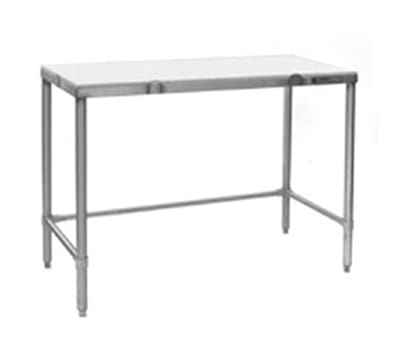Eagle Group CT3060S Cutting Table - White Polymer Top & Stainless Frame, 60x30