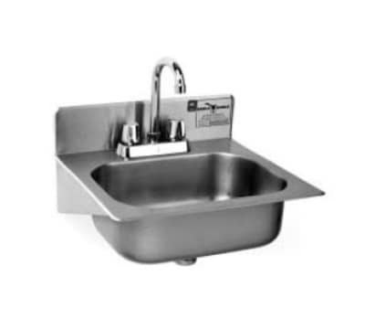 Eagle Group HSAE-10-FA-1X Wall Mount Commercial Hand Sink w/ 14"L x 10"W x 5"D Bowl, Basket Drain