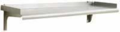 Eagle Group SWS1572-16/4-X 15x72" Wall Shelf - Rolled Front, 16/430 Stainless