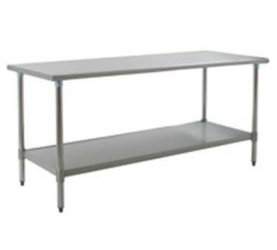 Eagle Group T3072SB-X 72x30" Work Table - 16/430 Top, 18-Gauge Stainless Undershelf