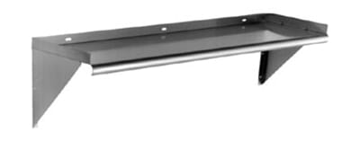 Eagle Group WS1024TL-X 10x24" 16/430 Stainless Wall Mount Tab Lock Shelf