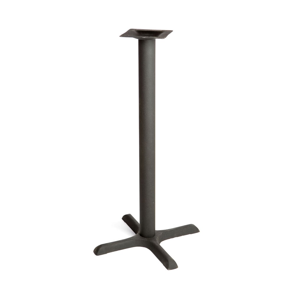 Oak Street Manufacturing B2230CHR-BAR Chrome Cross Base with 3 Bar Height Tube and Spider 30 Width x 42 Height x 22 Depth