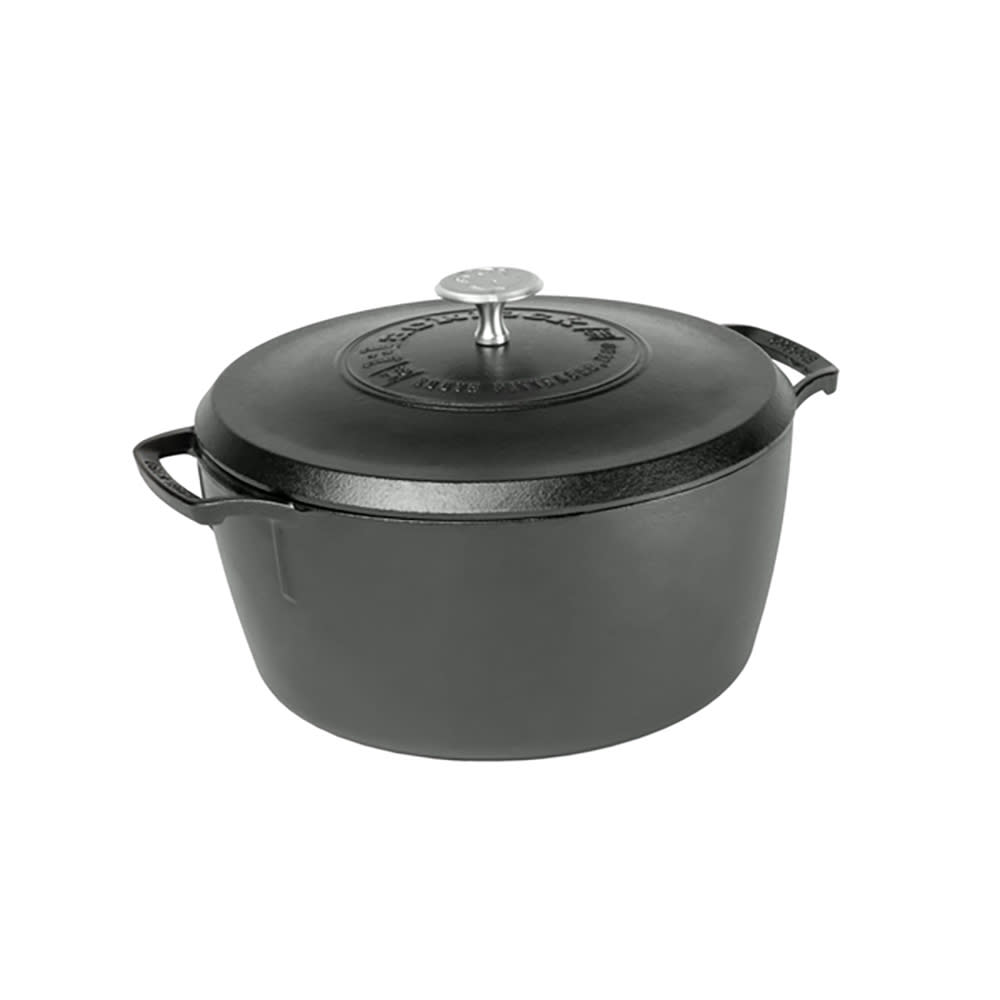 Lodge L8DO3 Cast Iron Dutch Oven, Pre-Seasoned, 5-Quart,Black