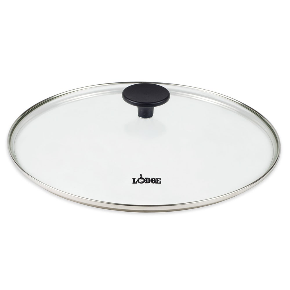 Lodge GC12 12" Round Lid w/ Tempered Glass & Phenolic Knob