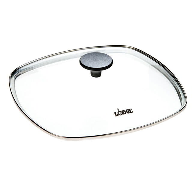 Lodge GCSQ10 10.5" Square Tempered Glass Cover For Square Skillet & Grill Pan