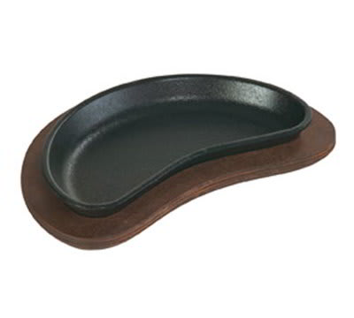 Lodge HCSH Crescent Cast Iron Serving Griddle, 9x4.5-in, Dishwasher Safe