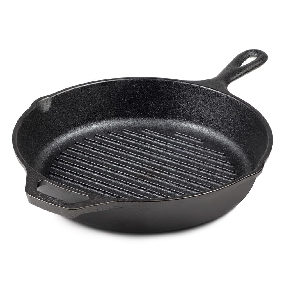 Lodge L8gp3 10 1 2 Round Grill Pan W, Round Cast Iron Grill Pan