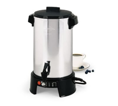 Focus 58016V 36 Cup Aluminum West Bend Coffee Maker, 220-240V