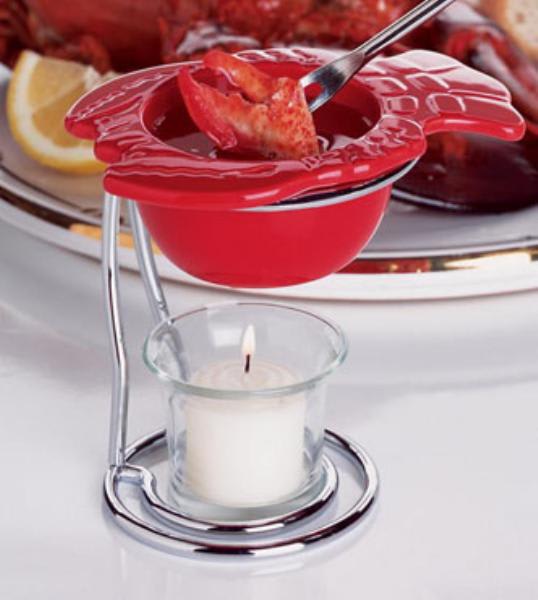 Focus 8467 Butter Warmer Set, Lobster Shaped, 4 in dia x 4 5/8 in H