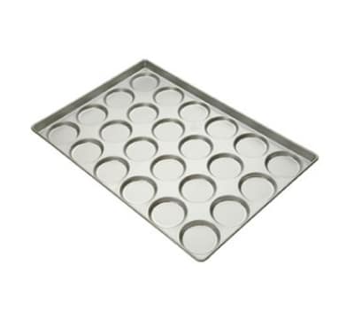 Focus 902345 Hamburger Bun/Roll And Muffin Top Pan, Holds (24) 4 in Rolls, Aluminum