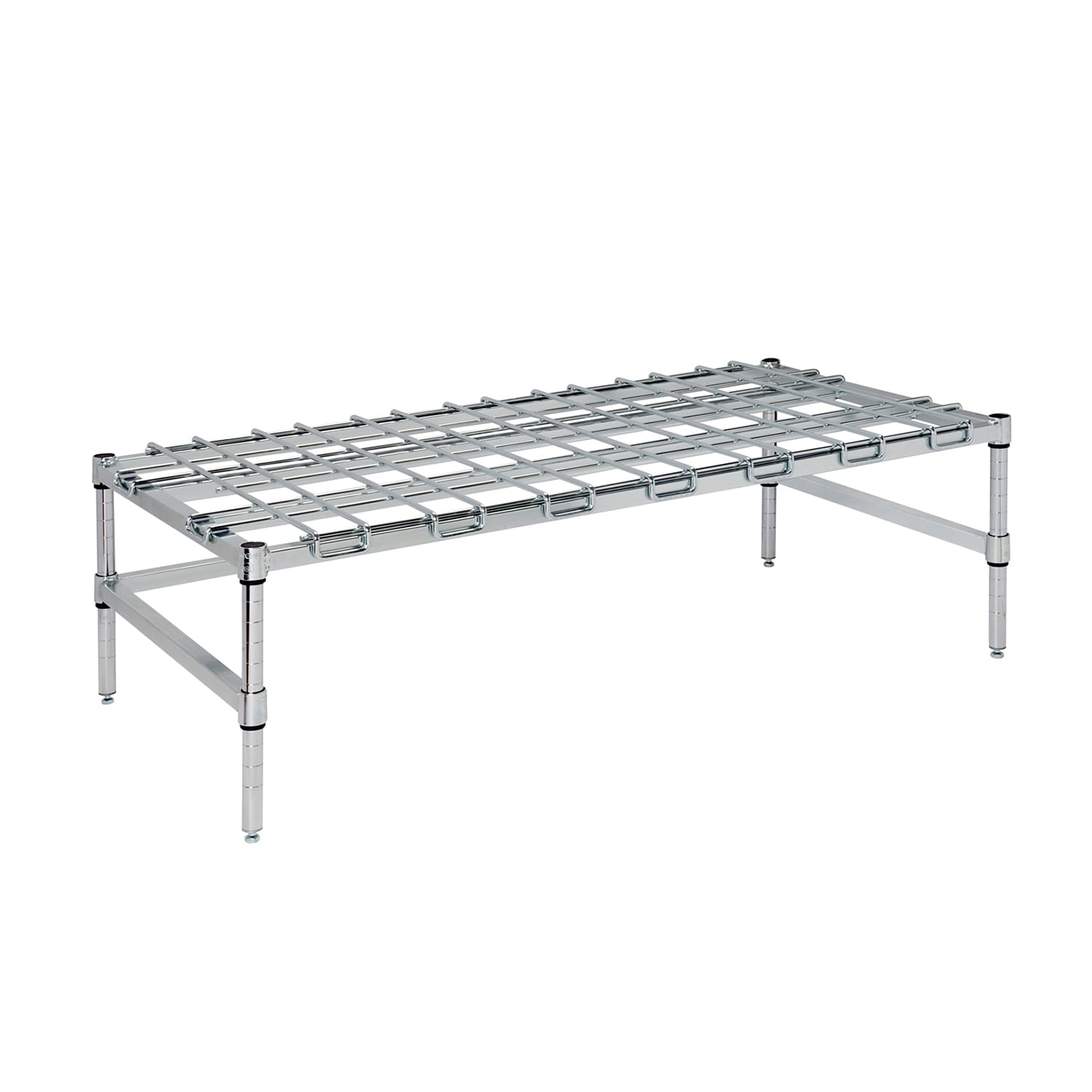 Focus FFSDR2436CH Stationary Dunnage Rack, 24"W x 36"L x 13-1/2"H, Chrome