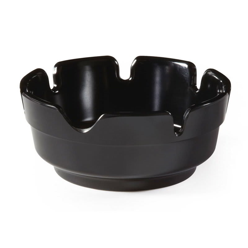 GET AT-4-BK 4"Ashtray/Cigar Tray, Melamine, Black