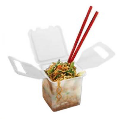 GET EC-03-1-CL 20-oz Eco Takeouts Stir Fry Food Container, Clear Polypropylene