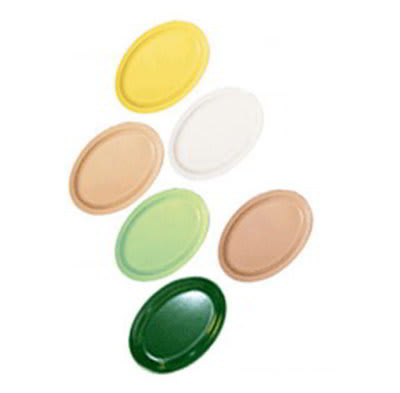 GET OP-614-Y 13-1/4"x 9-5/8"Oval Platter, Yellow, Melamine, Supermel