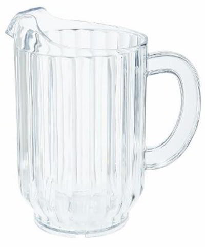 GET P-2064-CL 60 oz Water Pitcher, SAN Plastic, Clear