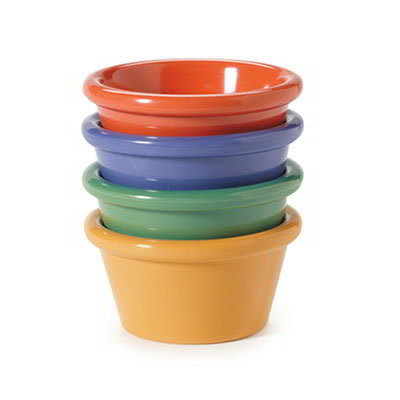 GET SP-RM-400-MIX 4-oz Plain Cone Shaped Ramekin, Diamond Mardi Gras Colors