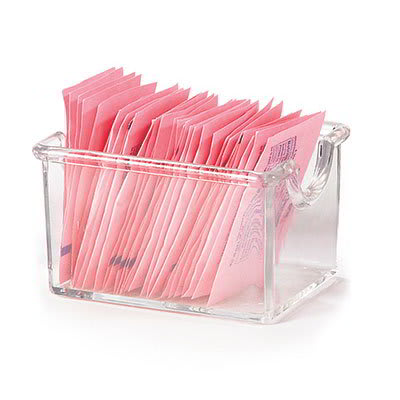 GET SP-SC-66-CL SAN Sugar Caddy, 3.5 x 2.5 x 2" Deep, Clear Plastic