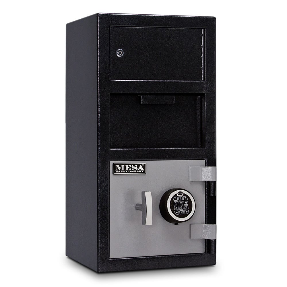 Mesa MFL2014E-OLK BLKGR 1 1/2 cu ft 2 Compartment Drop Safe w