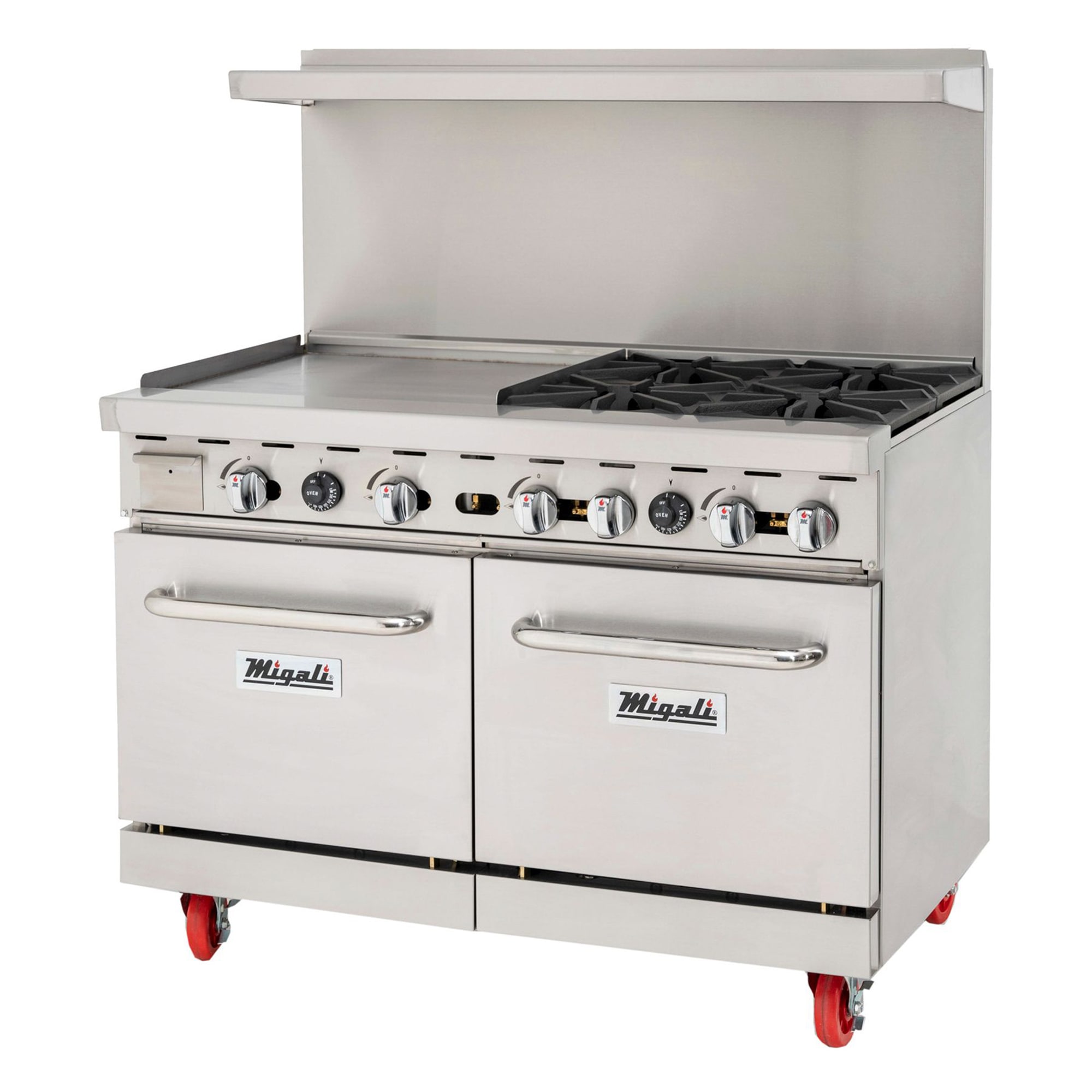 Migali C Ro4 24gl Lp 48 4 Burner Gas Range W Griddle 2